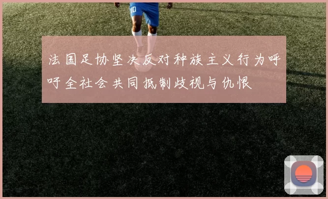 法国足协坚决反对种族主义行为呼吁全社会共同抵制歧视与仇恨